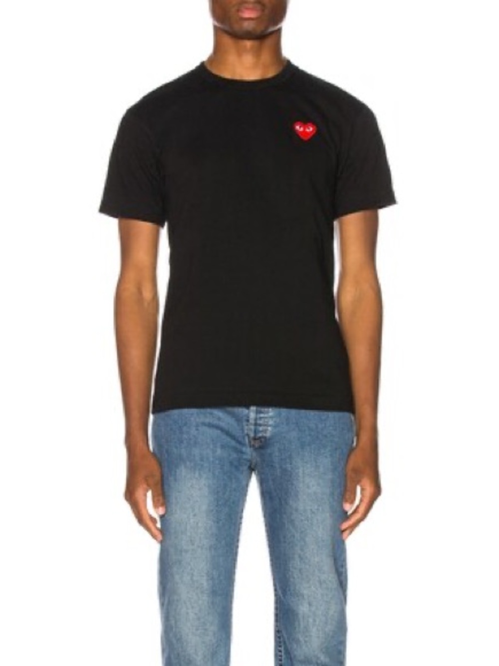 COMME DES GARCONS PLAY Red Heart Black T-Shirt